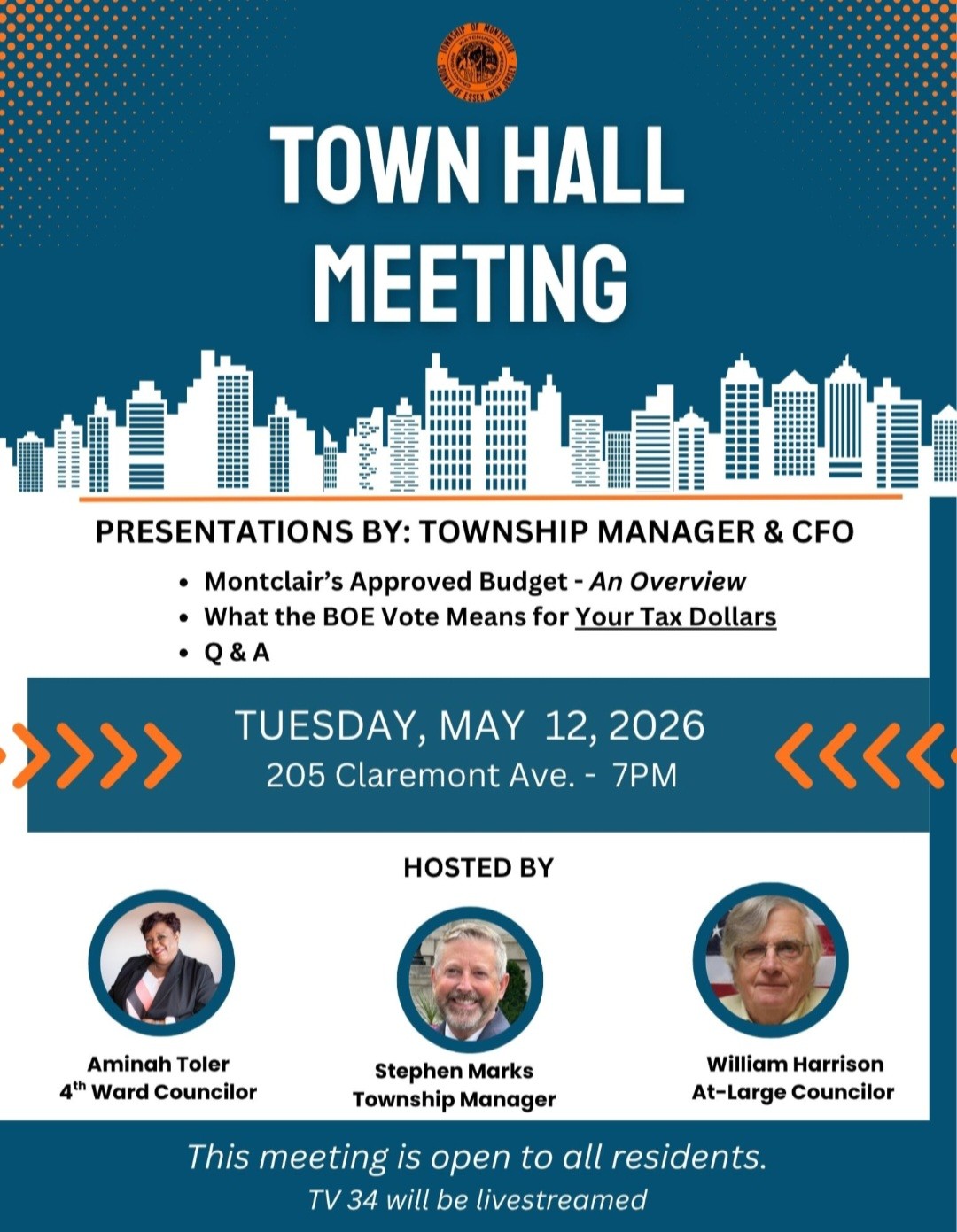 May 12 Town Hall